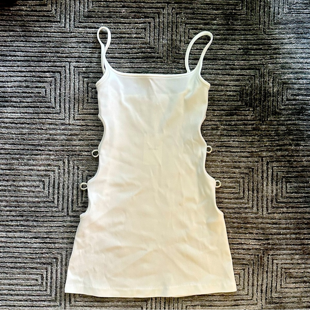 Mach & Mach cutout little mini dress with crystal bows! Size 38